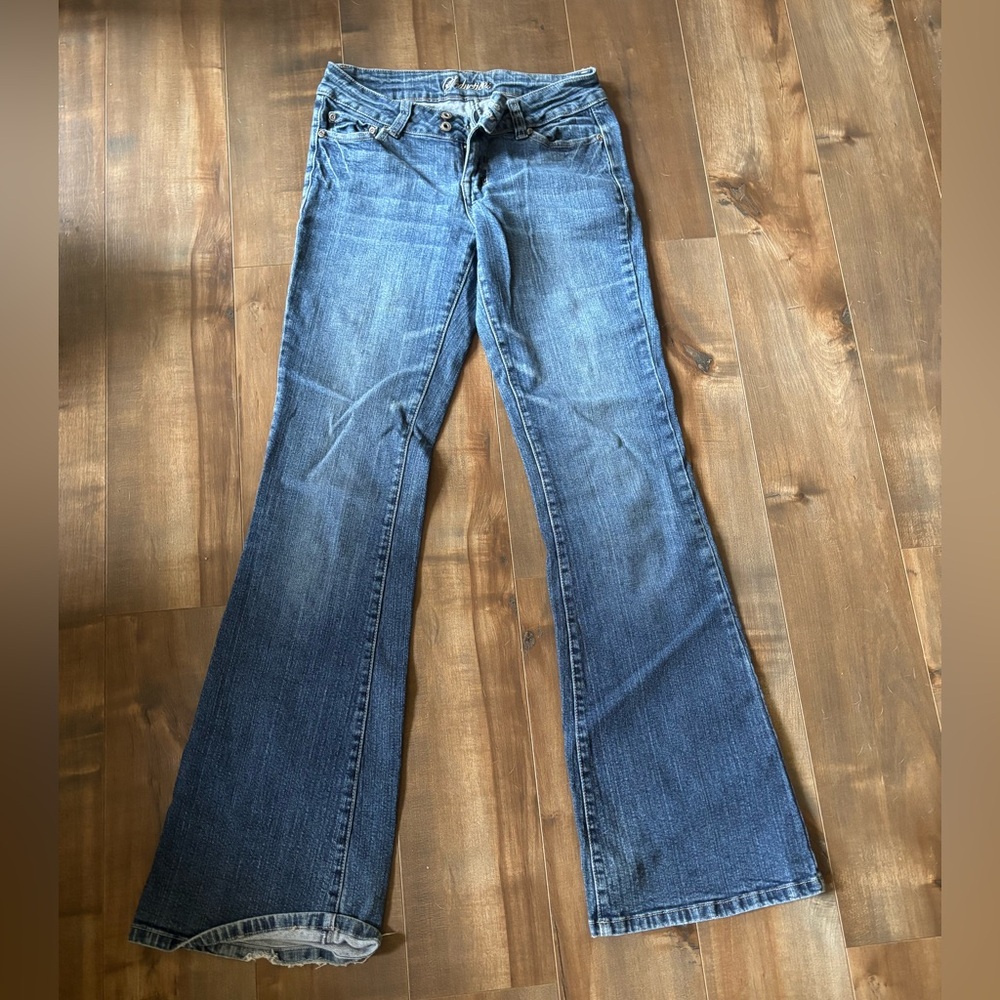 Seductions vintage low rise flare/boot cut jeans